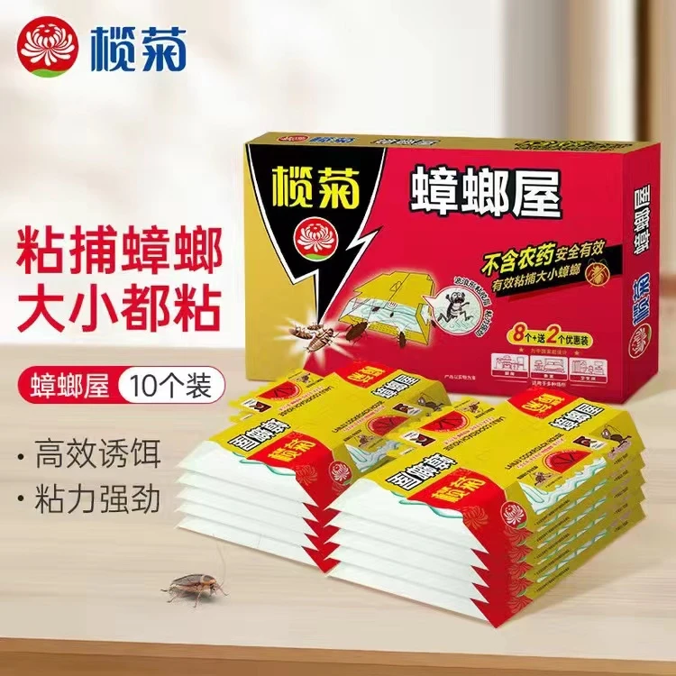 榄菊蟑螂屋家用一窝端酒店室内厨房捕捉器灭蟑克星蟑螂药驱虫驱蚊