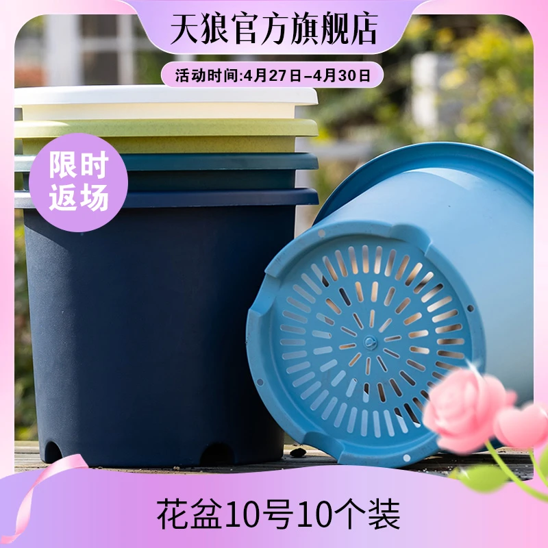 【LANG ROSA】天狼 10号花盆 透气透水防烂根植物通用花盆耐晒耐用