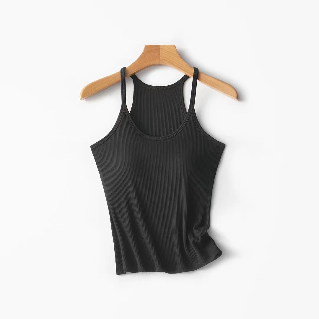 女背心打底修身吊带工字款美背