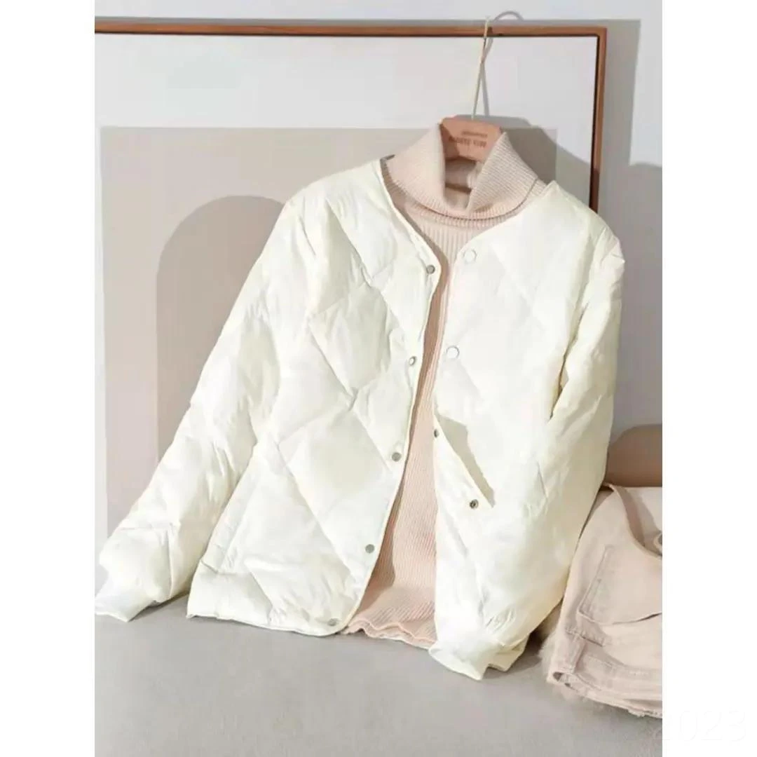 新款高中生校服神器内胆初中生白鸭绒轻薄校服羽绒内胆女短宽松