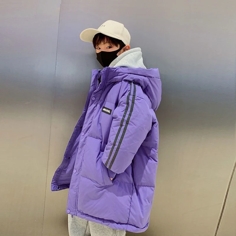 新款儿童羽绒服男童2023新款洋气中大童冬装中长款加厚洋气羽绒