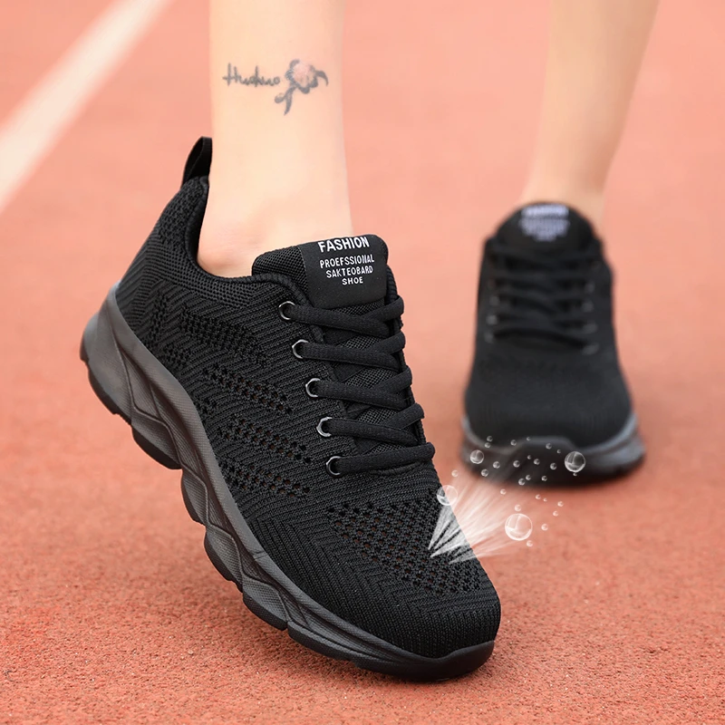 舒适女鞋夏季轻便运动休闲鞋透气网面工作鞋防滑妈妈鞋百搭跑步鞋