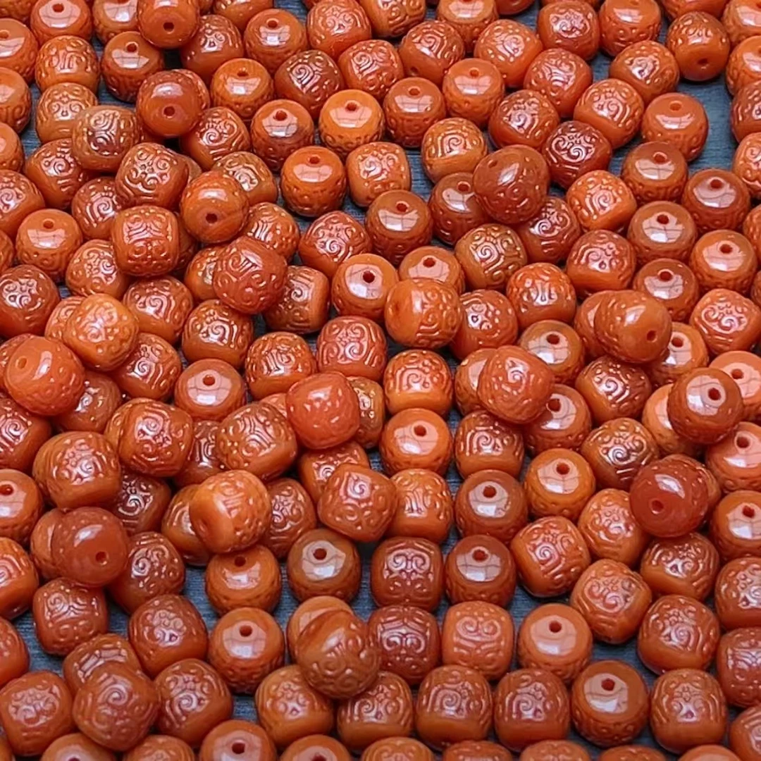 南红饕餮回纹单珠-多样性发其一