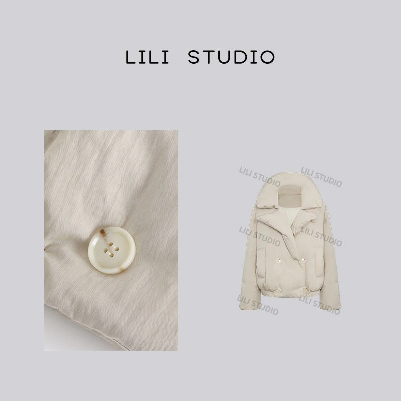 PCNY「雪国暖冬」不理理秋季新款女装宽松简约加厚保暖羽绒服女