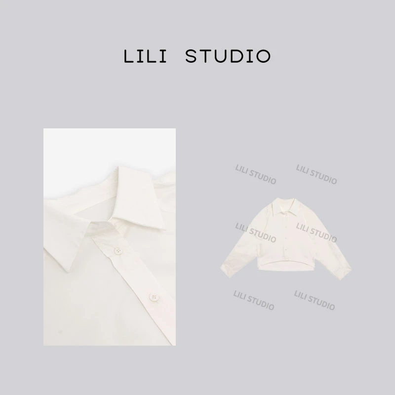 PCNY「女绅主义」不理理冬季新款女装宽松简约衬衫女