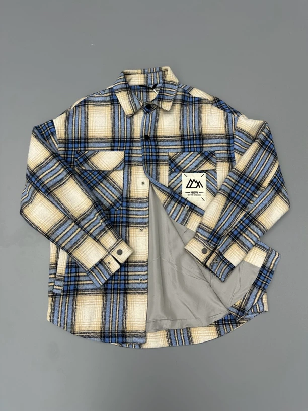 M88810/B0冬季上衣经典秋冬翻领格纹