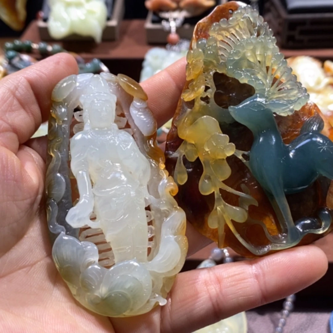 【闪购商品】蛇纹石玉颈饰未镶嵌2****6