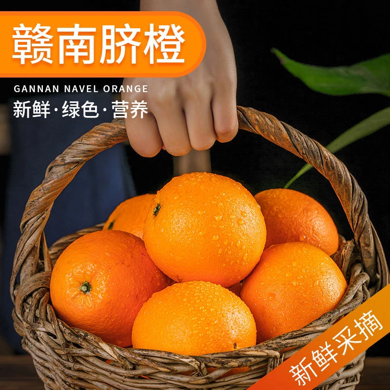 江西赣南会昌脐橙新鲜水果10斤装原产地直发