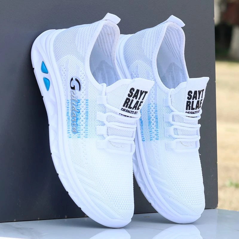 男鞋新款夏季透气网面鞋轻便跑步运动鞋软底防滑防臭休闲旅游鞋子