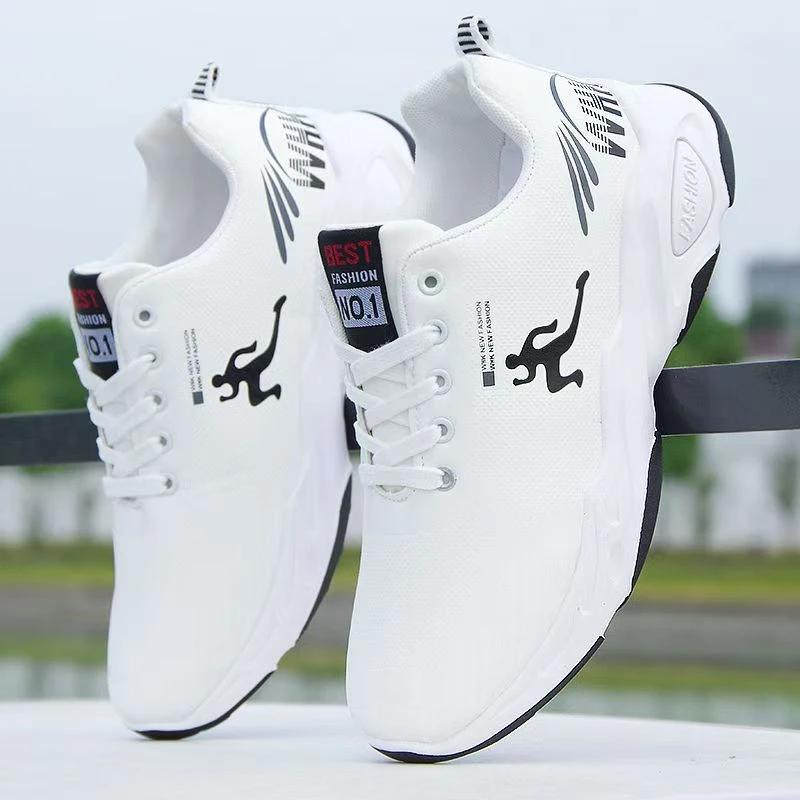 男士跑步鞋秋季新款防水防滑运动鞋潮流百搭休闲鞋旅游鞋男款男鞋