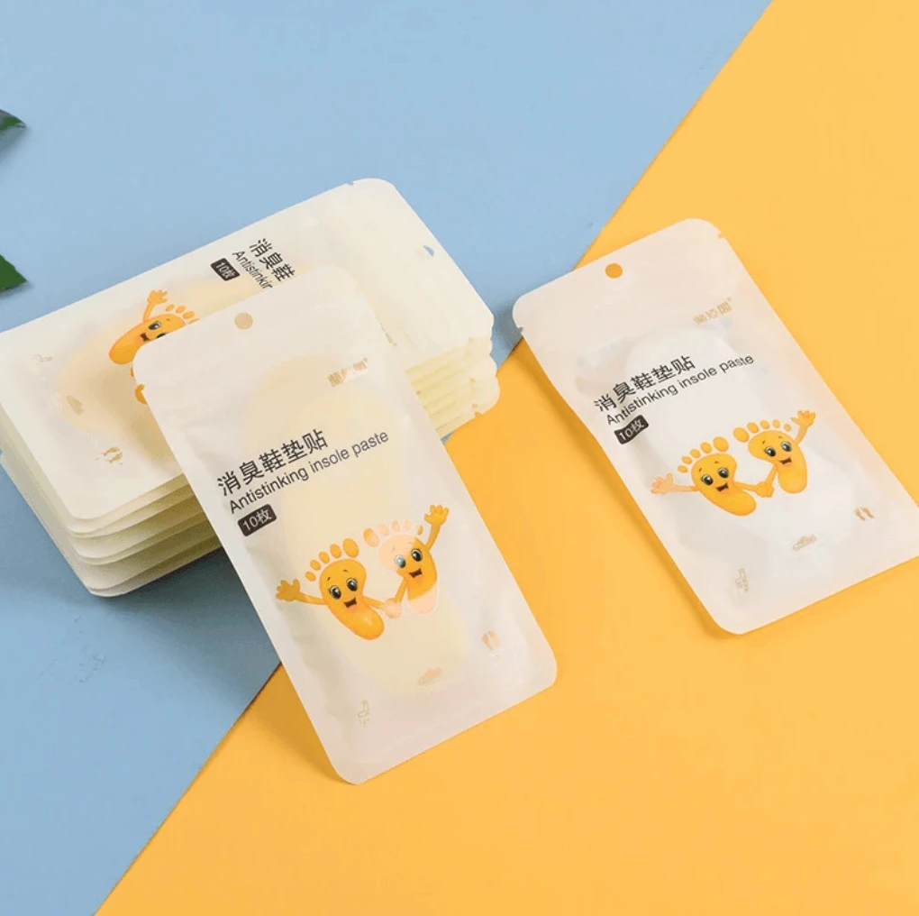 新款一次性便携贴脚臭祛味皮鞋篮球鞋运动鞋防臭贴透气吸汗除异味