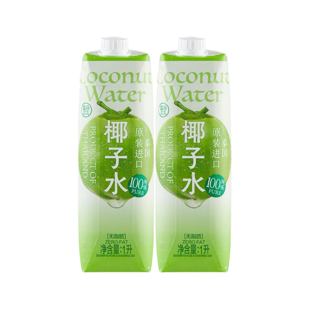 盒马鲜生原装进口1升装泰国椰子水低糖0添加白砂糖纯果蔬汁包邮