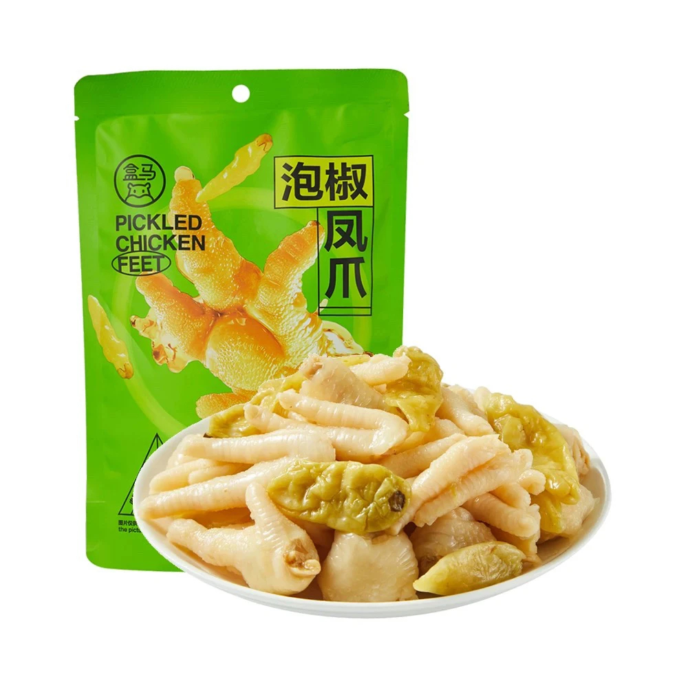 盒马泡椒凤爪180g肉质肥美酸辣爽口独立袋装开袋即食零食解馋方便