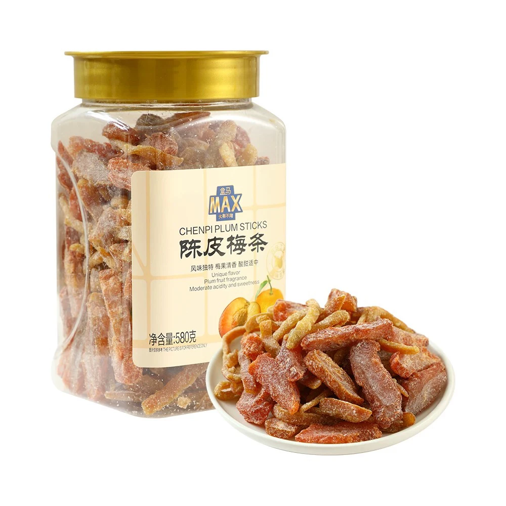 盒马MAX陈皮梅条580g酸甜适中肉质细腻李梅陈皮话梅蜜饯果干零食