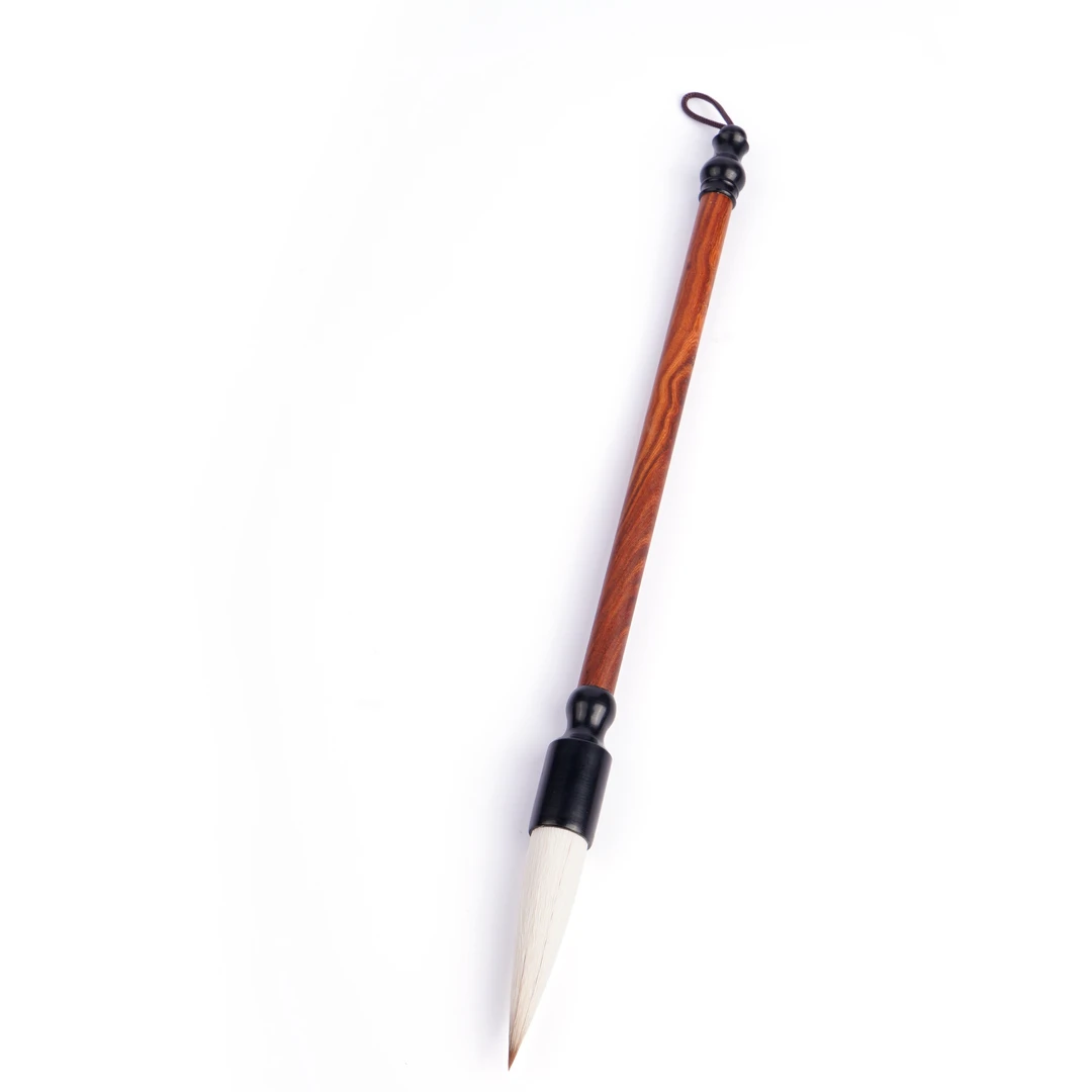 【静优】红檀木笔杆狼羊兼毫毛笔出峰6.0口径1.4