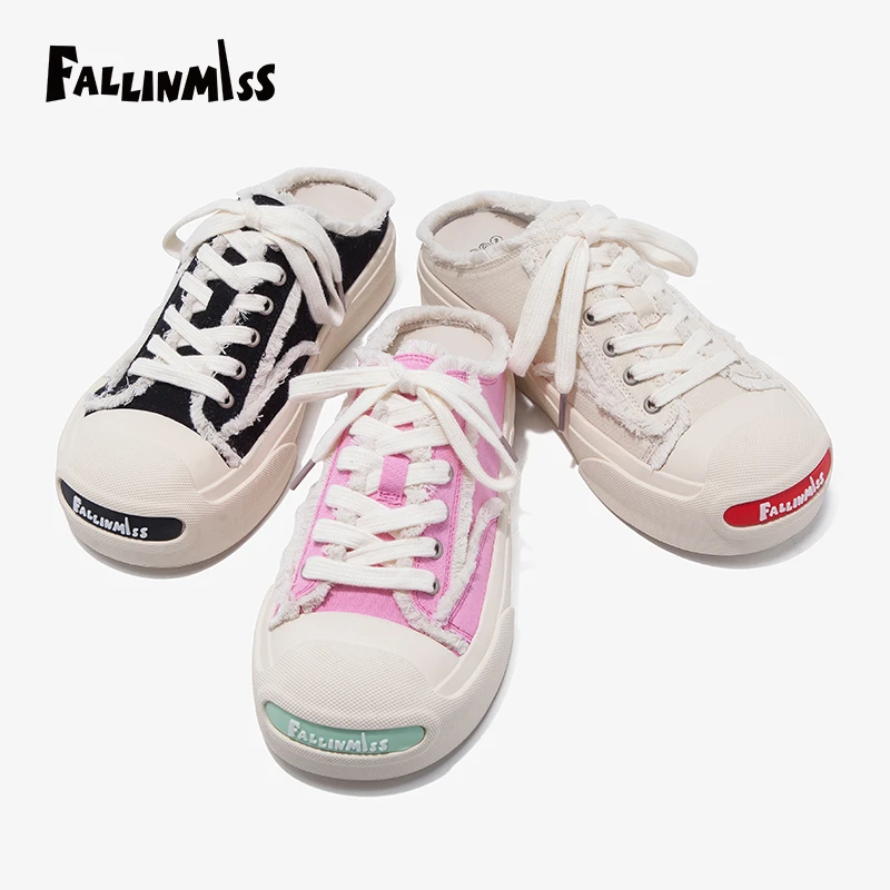 【非谜清仓】3213开口笑包头半拖鞋女夏外穿一脚蹬厚底软底凉鞋凉拖