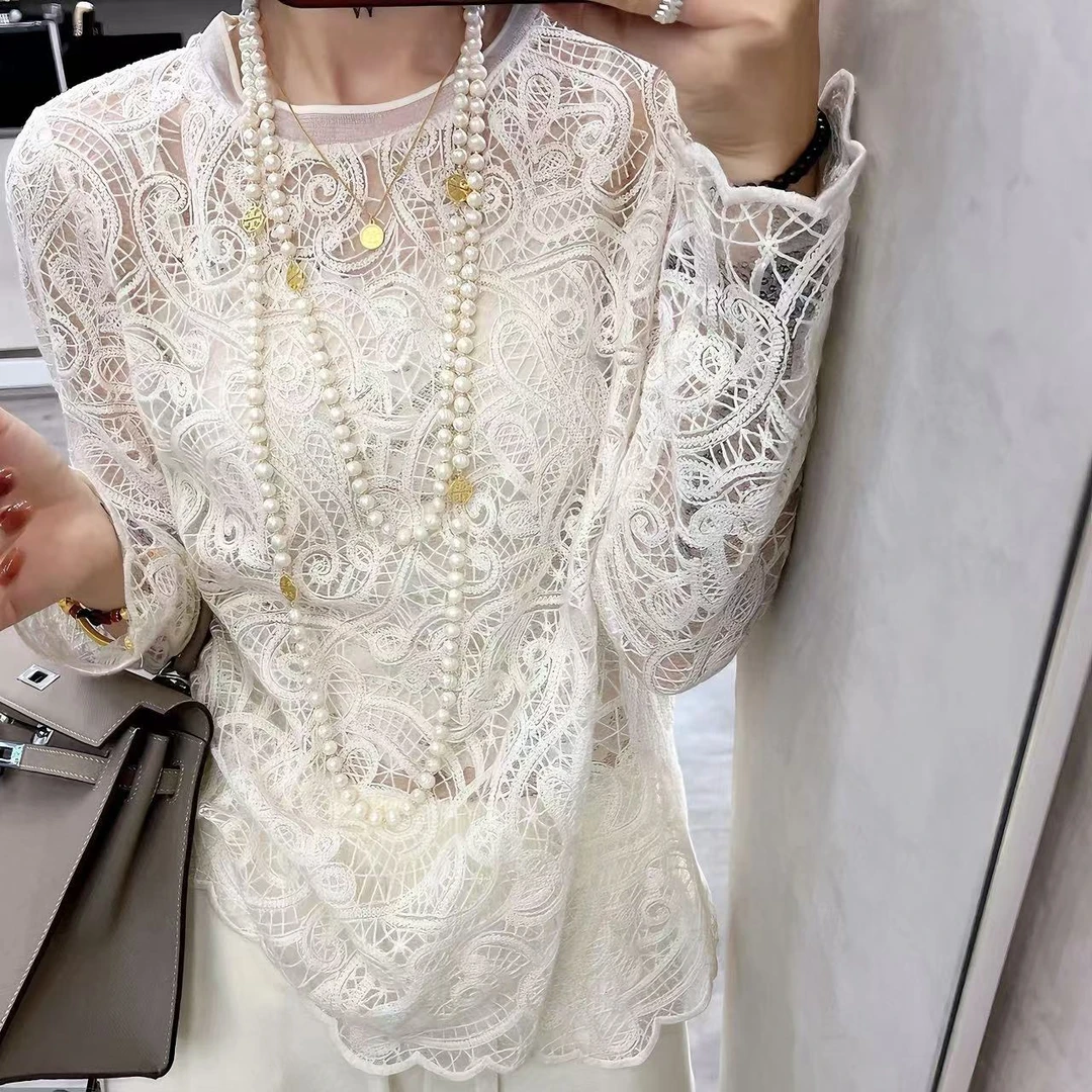 【法式蕾丝】新中式国风小众轻奢百搭休闲时尚ins穿搭打底小衫