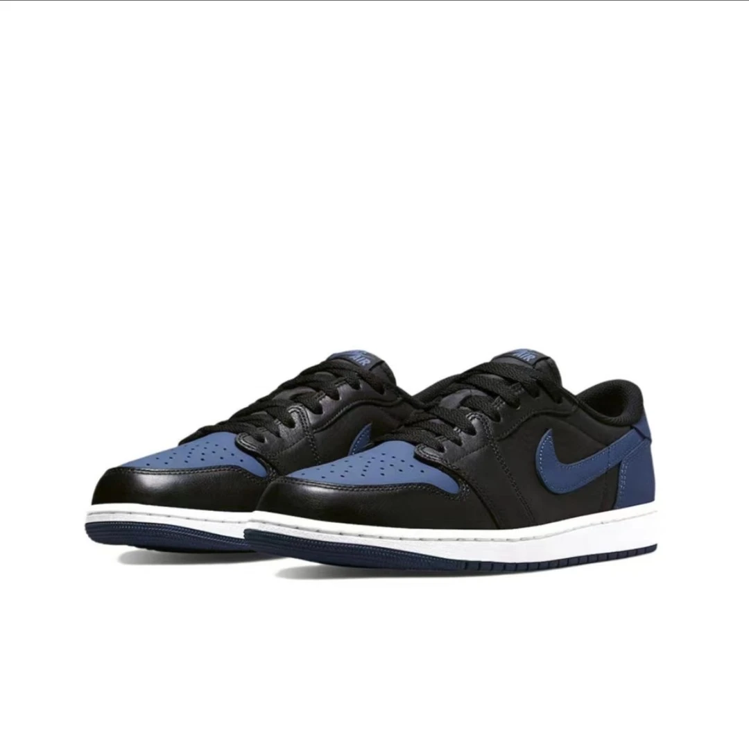 耐克 Air Jordan 1 AJ1 Low og黑蓝轻便低帮篮球鞋男款CZ0790-041