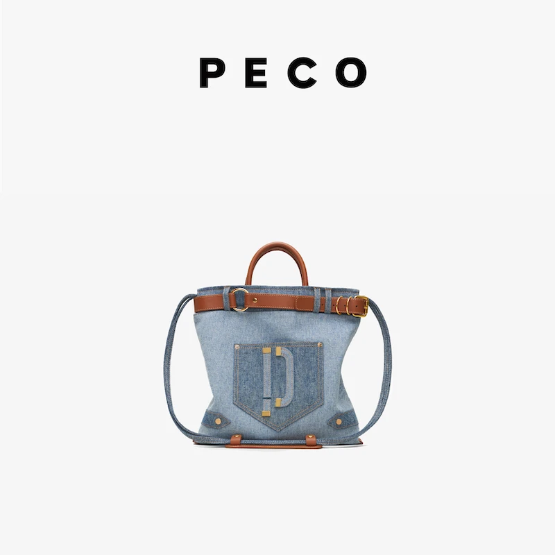 PECO独立设计923UNI系列remake牛仔水手托特包托特斜挎复古单肩