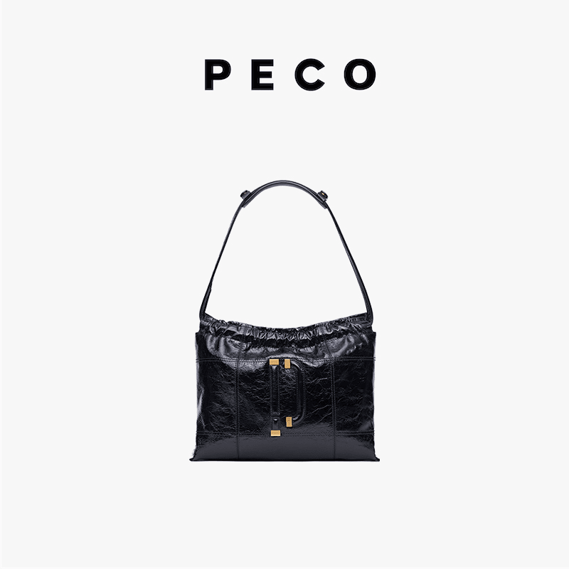 PECO926UNI系列小hobo腋下托特包大容量百搭褶皱单肩轻奢时尚女士