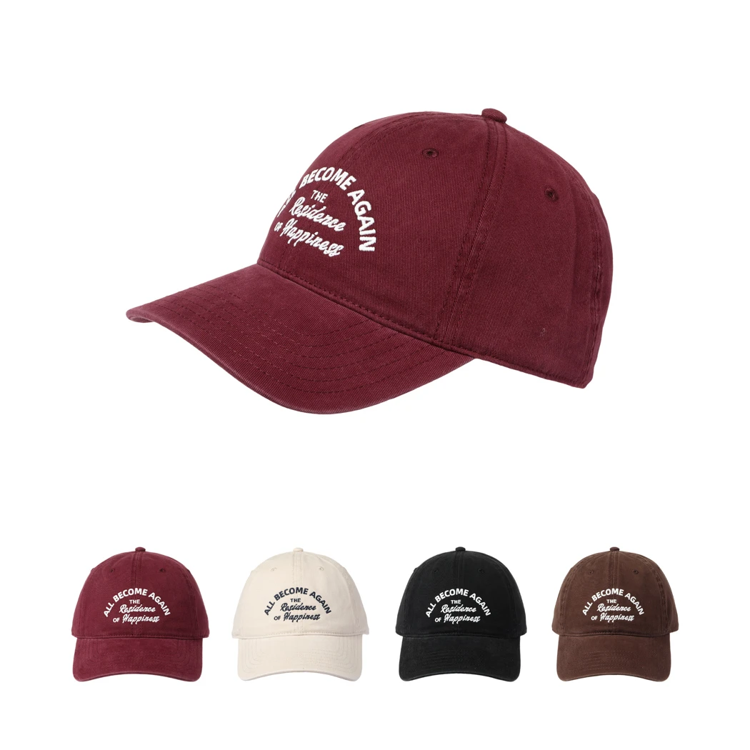 排版系列英文组合刺绣棒球帽（款式随机）