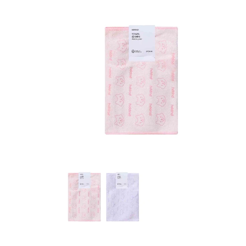 超细纤维萌趣动物童巾两条装（款式随机）