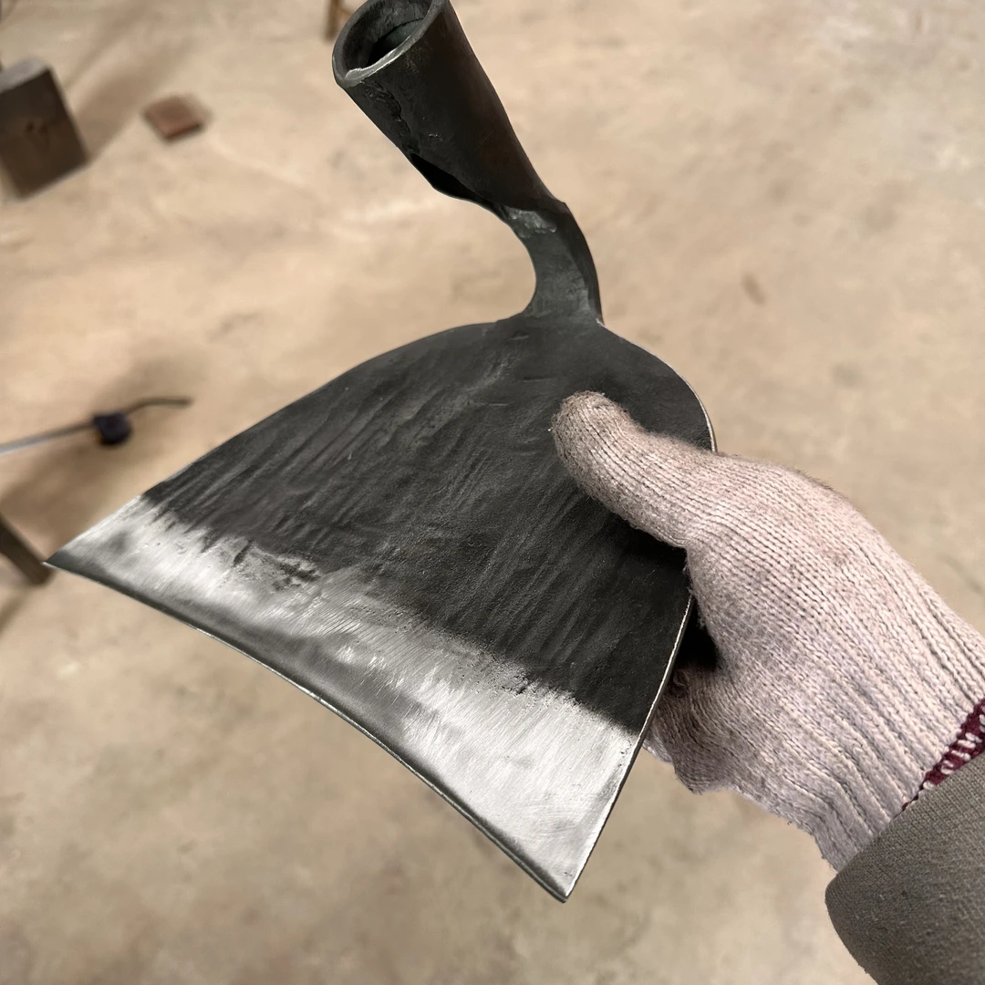 纯手工弹簧钢精工锻打 宽锄 秏刀锄头 锄草用锄头农居具 锋利耐用