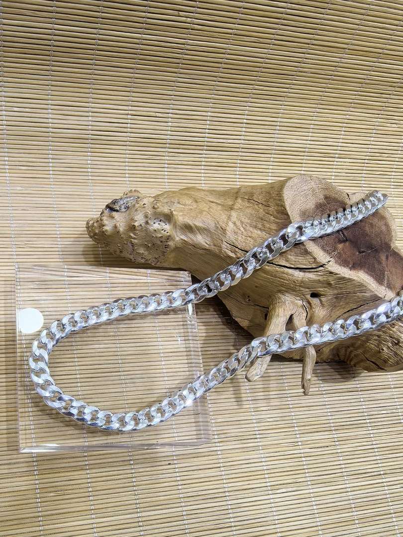 足银银制品 段银匠足银999手工坦克链项链男款女款项链