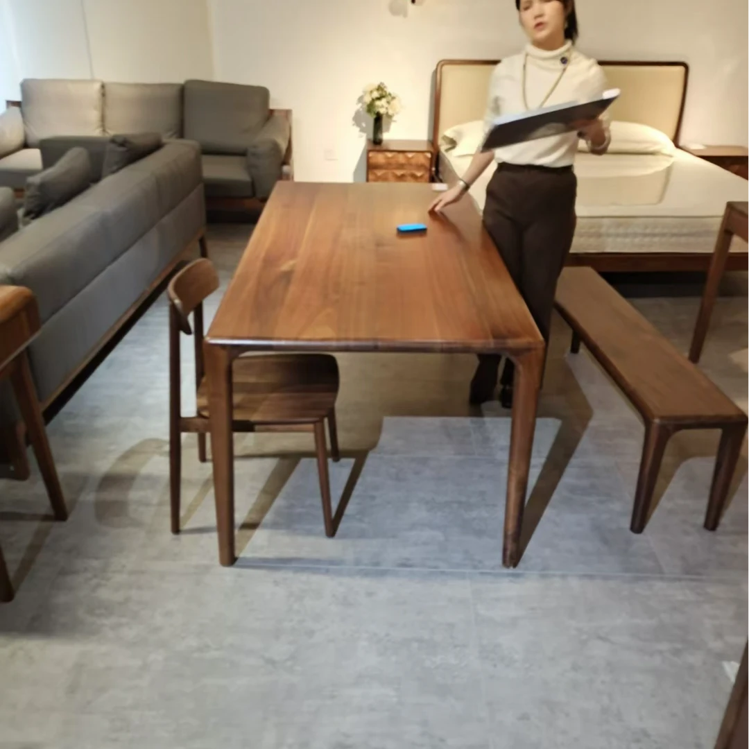 【门店高货】北美黑胡舒克桃餐桌