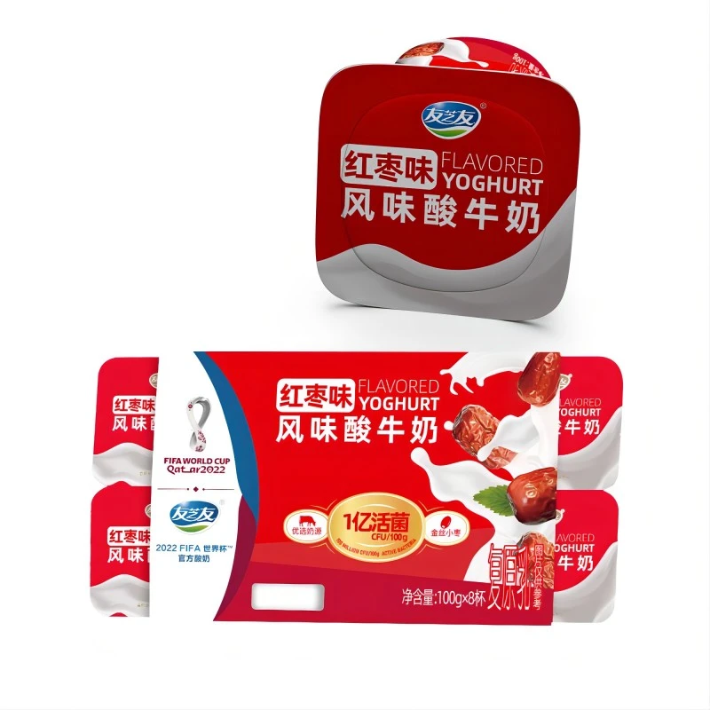 友芝友红枣味风味酸牛奶 100g*8杯/组