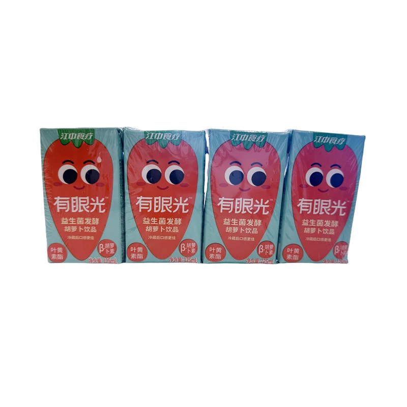 江中食疗有眼光益生菌发酵胡萝卜饮品 125ml*4/组