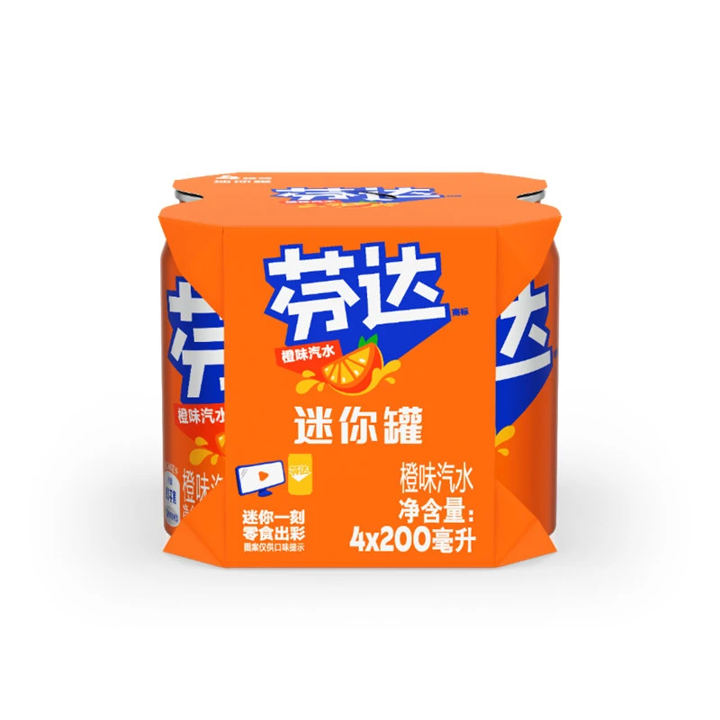 芬达橙迷你罐 200ml*4/组