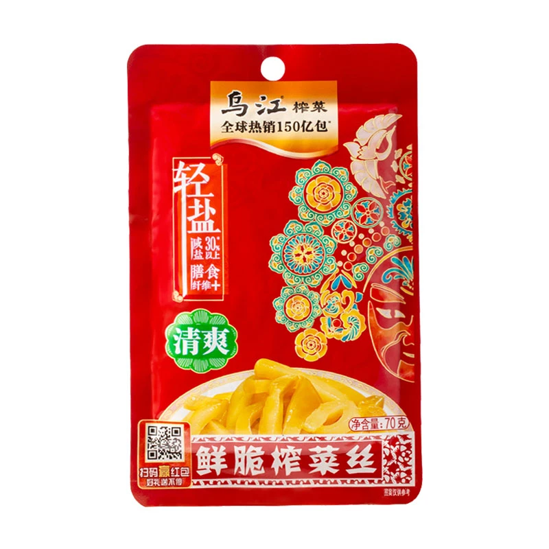 乌江榨菜清爽鲜脆榨菜丝 70g/袋