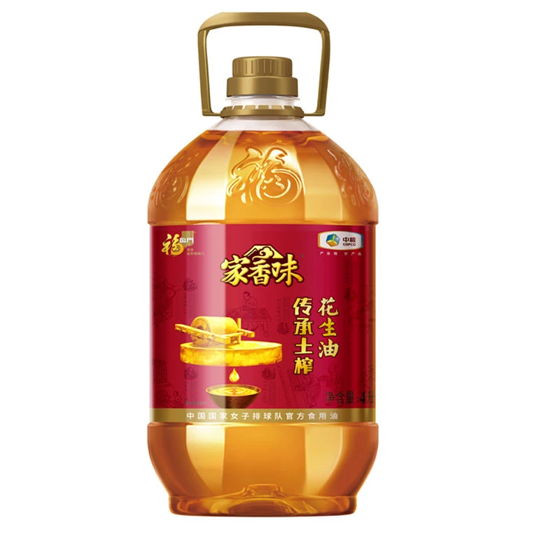 福临门家香味传承土榨花生油 4L