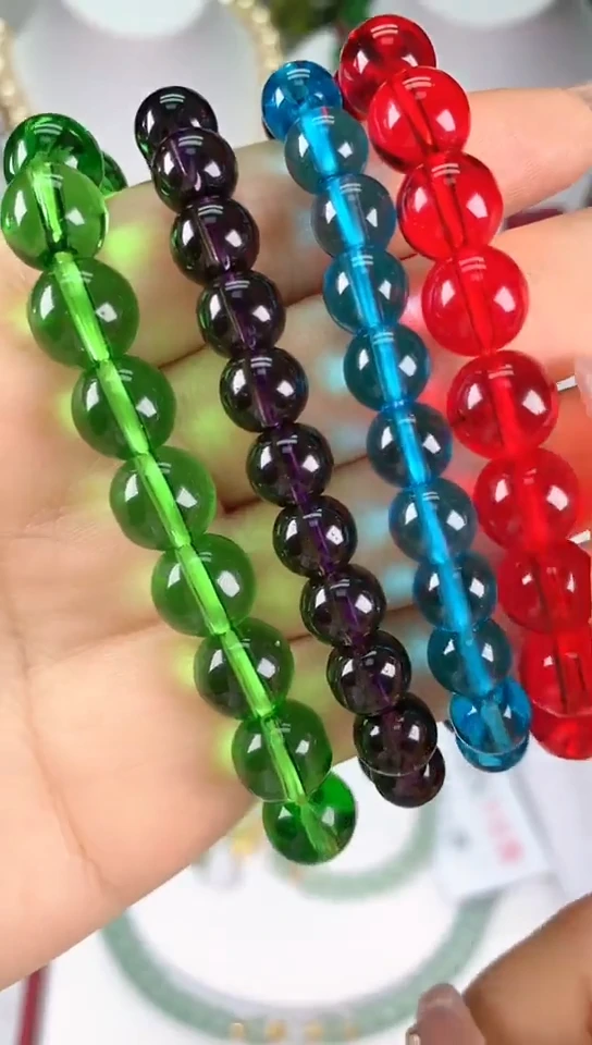 【闪购商品】石英质玉手链合金四件套