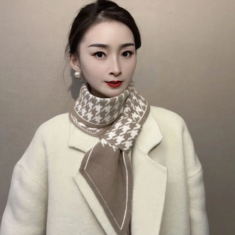 2024新款围脖护颈女秋冬季小围巾爆款保暖洋气时尚百搭韩版脖套