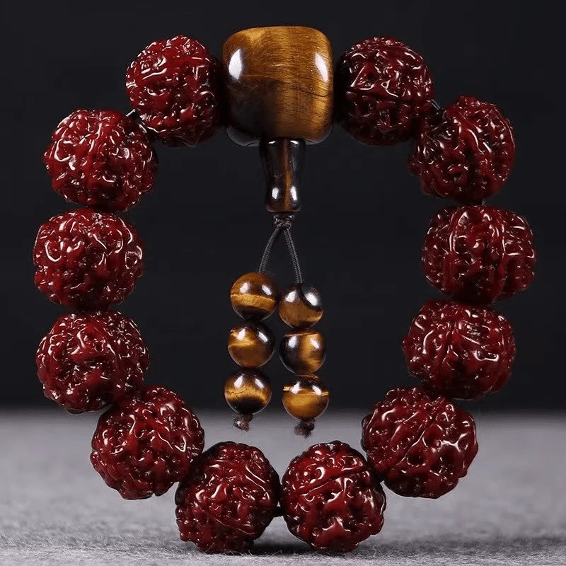 尼泊尔机刷大金刚菩提手串五瓣六瓣单圈男款手串盘玩佛珠文玩车挂