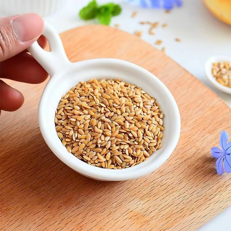 俄罗斯进口黄金亚麻籽熟制（未研磨)即食 代餐 高膳食纤维蛋白质