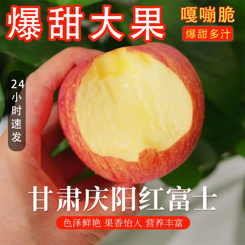 【甘肃庆阳高原红富士】苹果新鲜脆甜当季箱原产地现货包邮
