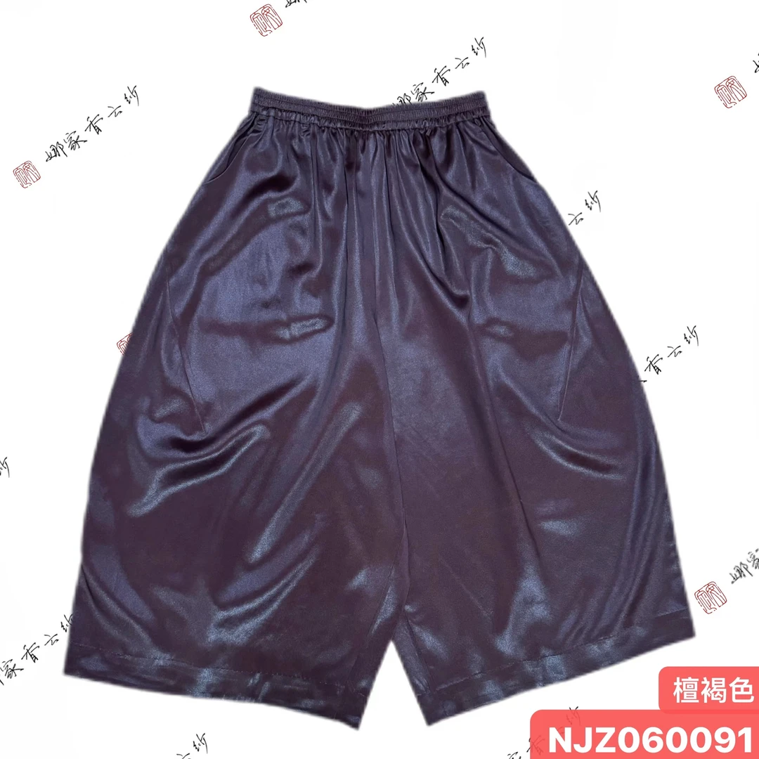 娜家国风红云纱阔腿裤NJZ(060091)