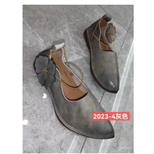 娜家国风牛皮（2023-4）外穿时尚百搭软底休闲鞋托垫