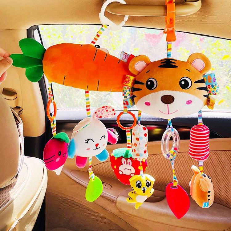 宝宝车载安全座椅玩具床铃安抚挂饰新生儿摇铃车风铃婴儿推车挂件