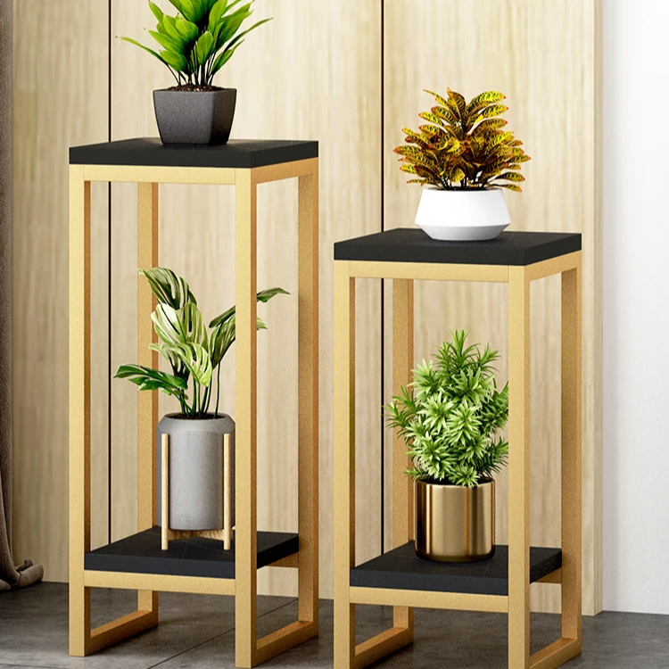 轻奢花架子客厅多层落地式简约现代阳台室内绿萝置物架花盆架