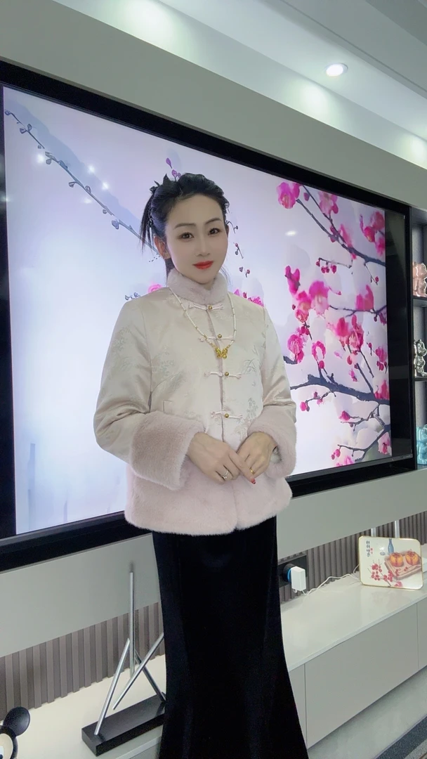 （新月）新中式双面双穿冬季加厚高档国风拼接外套女百搭中国风上衣