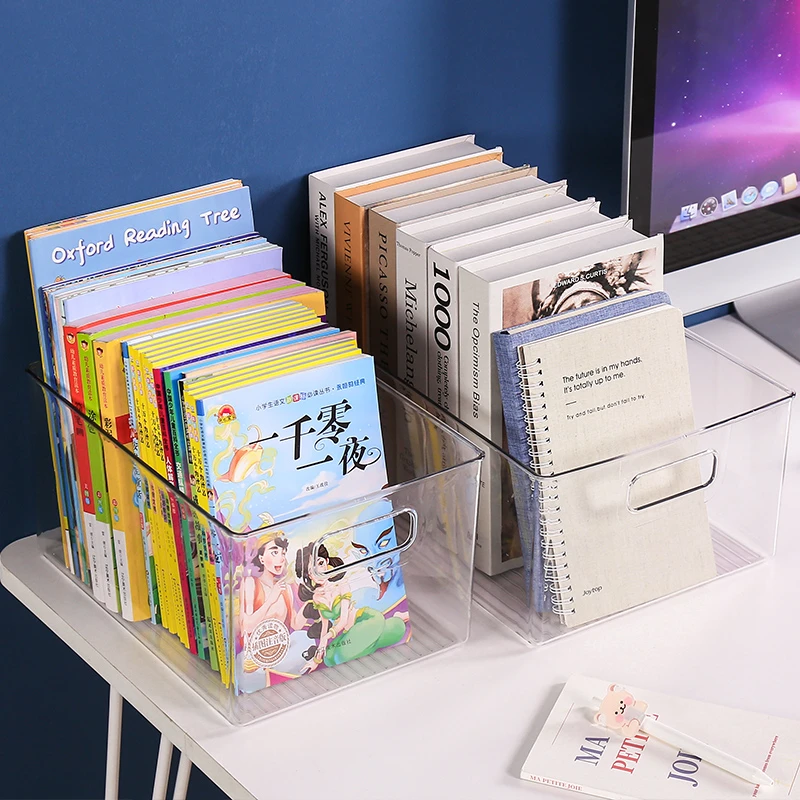 【好物推荐】透明pet桌面收纳盒学生宿舍创意文具曲奇饼干收纳箱