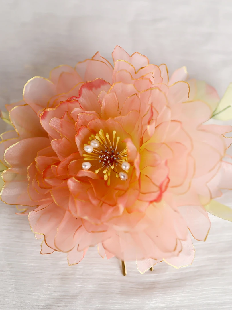 风雪初晴烫花福袋发钗发簪朵簪古风发簪手工超仙明制仙气簪子簪发