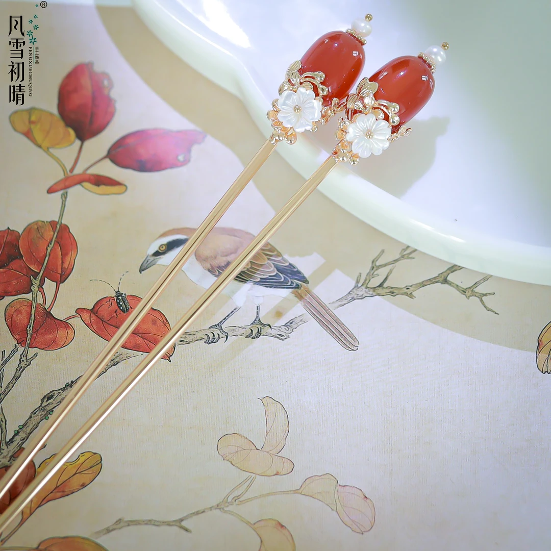 风雪初晴【新粉浮力】梦雯发簪少女汉服超仙古风国风发簪子