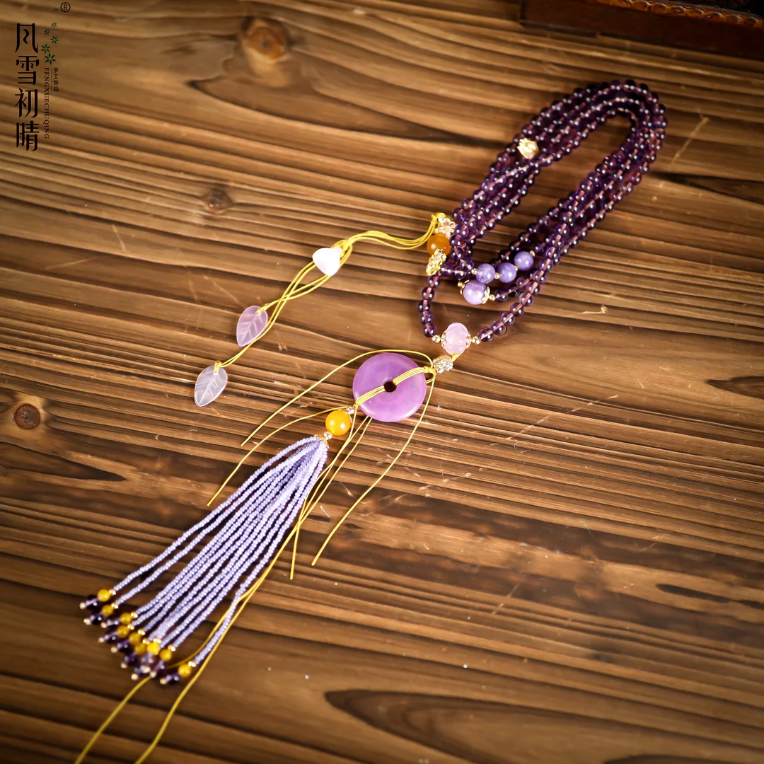 风雪初晴包包链发簪手工少女国风超仙