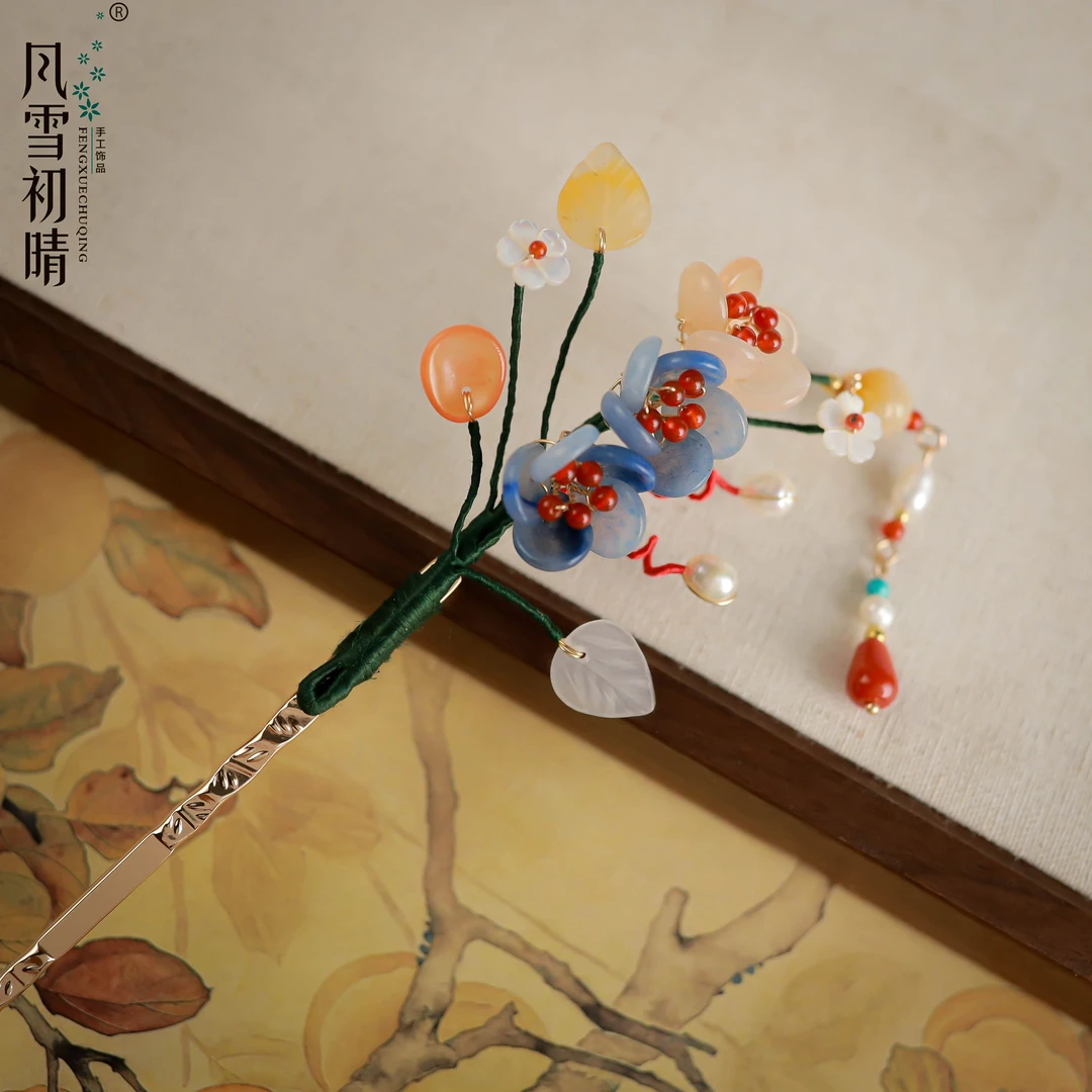 风雪初晴扶樱发簪发簪原创设计手工汉服饰品女