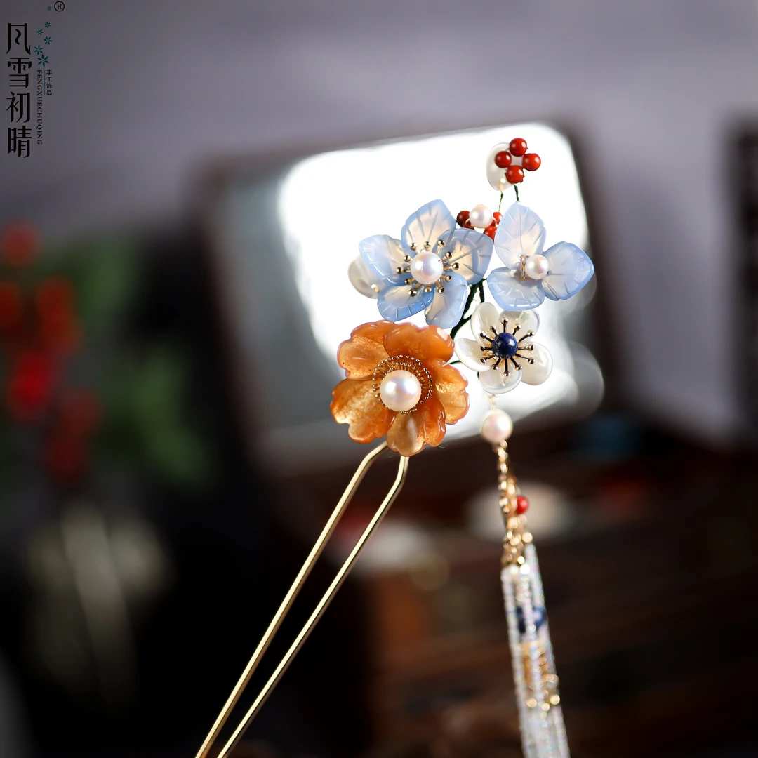 风雪初晴相随发钗手工简约百搭复古古风日常古典明制簪发发簪子